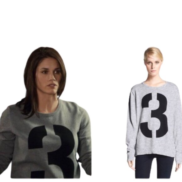 Rag & Bone Women's Numbers Sweater 3 Gray Size Small - Picture 11 of 11